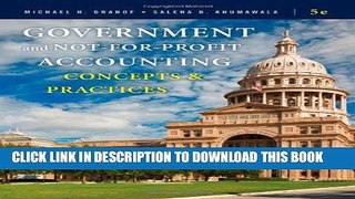 New Book Government and Not-for-Profit Accounting: Concepts and Practices