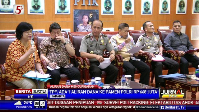 TPF Temukan Aliran Dana ke Pamen Polri Rp 668 Juta