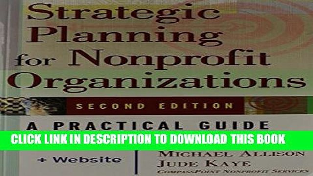 Collection Book Strategic Planning for Nonprofit Organizations: A Practical Guide and Workbook,
