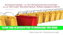 Collection Book Essentials of Entrepreneurship and Small Business Management (6th Edition)