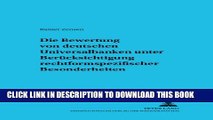 [Read PDF] Die Bewertung von deutschen Universalbanken unter BerÃ¼cksichtigung