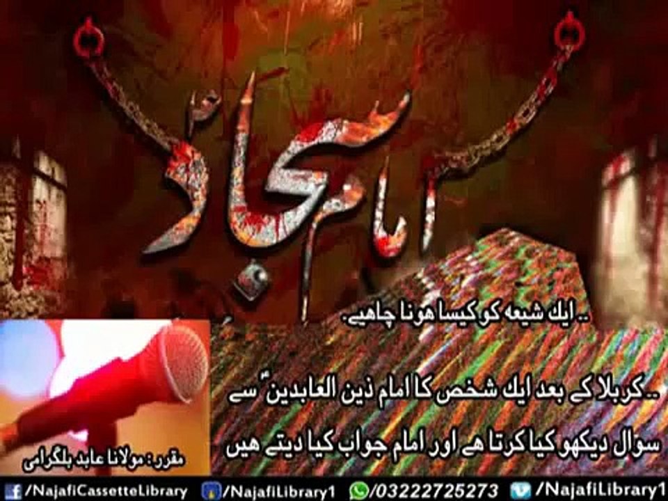 Aik shia ko kesa hona chahye - Maulana Abid Bilgrami -ira