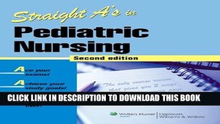 New Book Straight A s in Pediatric Nursing