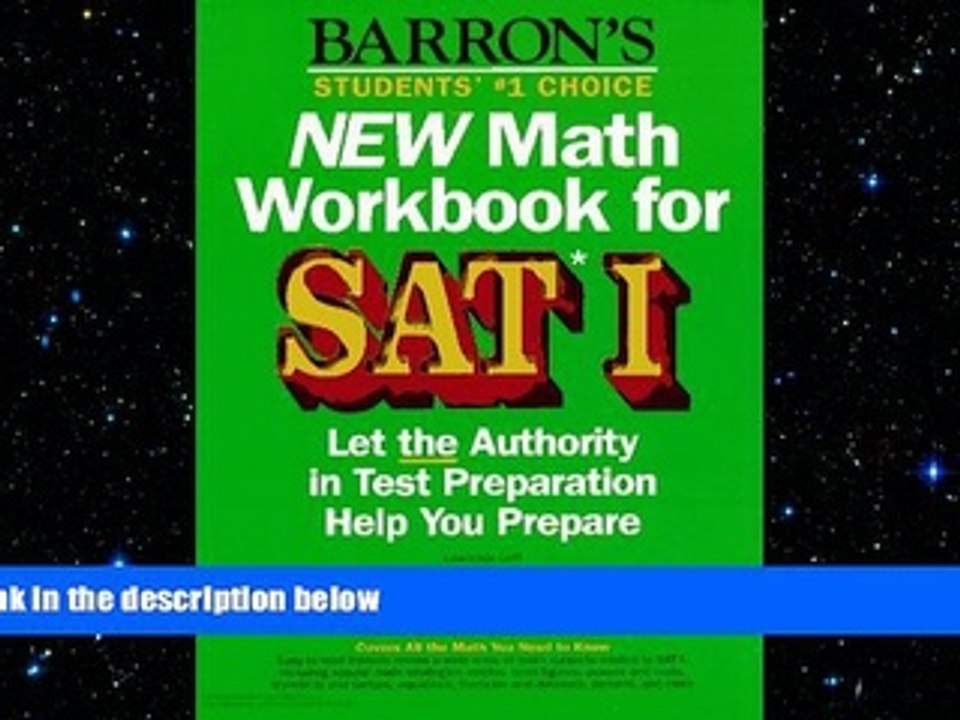 FREE DOWNLOAD  New Math Workbook for Sat I READ ONLINE
