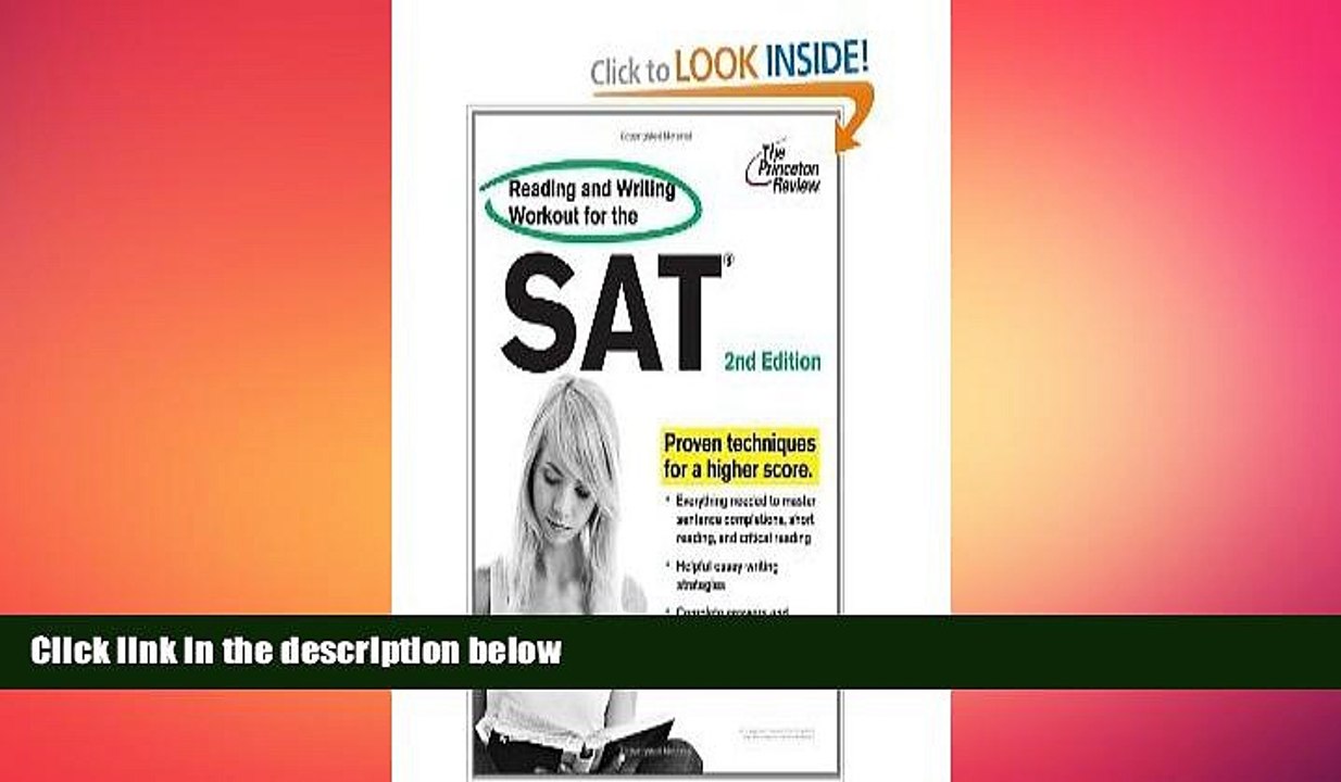 READ book  Reading and Writing Workout for the SAT, 2nd Edition (College Test Preparation)  BOOK