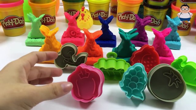 Play Doh Modelling Clay with Vegetables Molds Fun and Creative for Kids