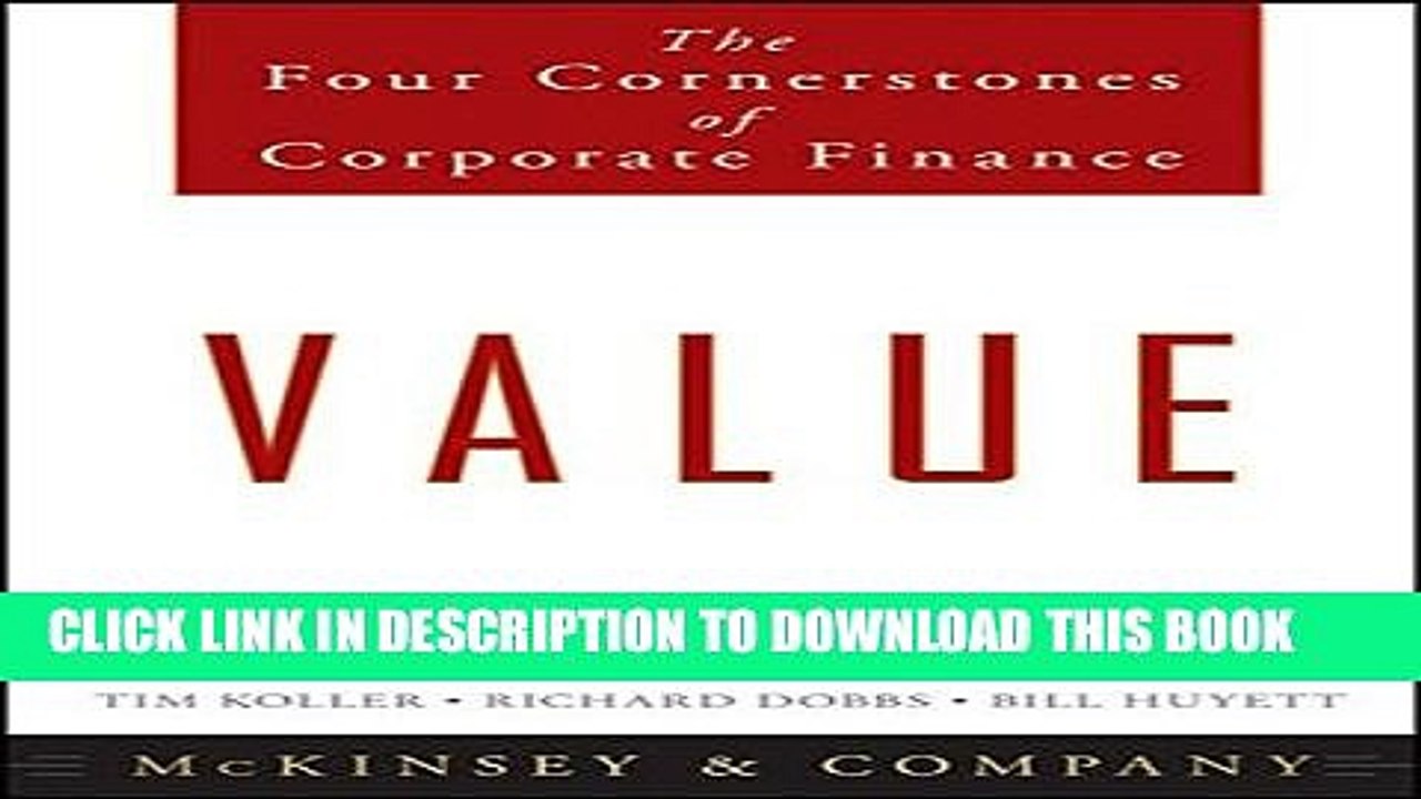 [PDF] Value: The Four Cornerstones of Corporate Finance Popular Online