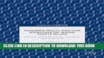 [PDF] Modern Multi-Factor Analysis of Bond Portfolios: Critical Implications for Hedging and