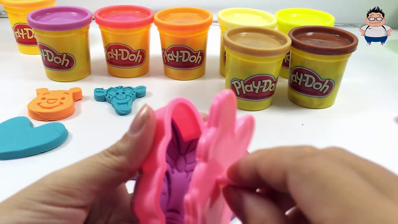 Glitter Playdough Modelling Clay with Winnie the Pooh Molds Fun and Creative for Children