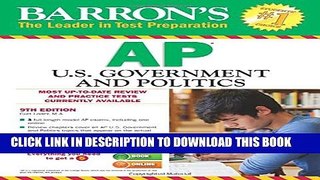 New Book Barron s AP U.S. Government and Politics, 9th Edition (Barron s AP United States