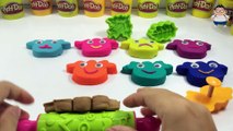 Learn Colours with Play Doh Leaf Shaped Cookie Cutters Rolling Pin Fun  Creative for kids