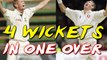 Best Fast bowling 4 Wickets in 1 Over in cricket History Shaun Pollock & Andrew Caddick