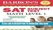 Collection Book Barron s SAT Subject Test Math Level 1, 5th Edition