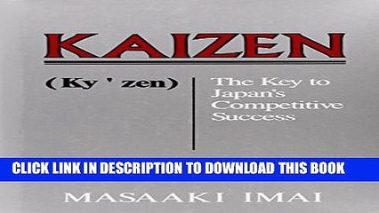 [PDF] Kaizen: The Key To Japan s Competitive Success Full Collection