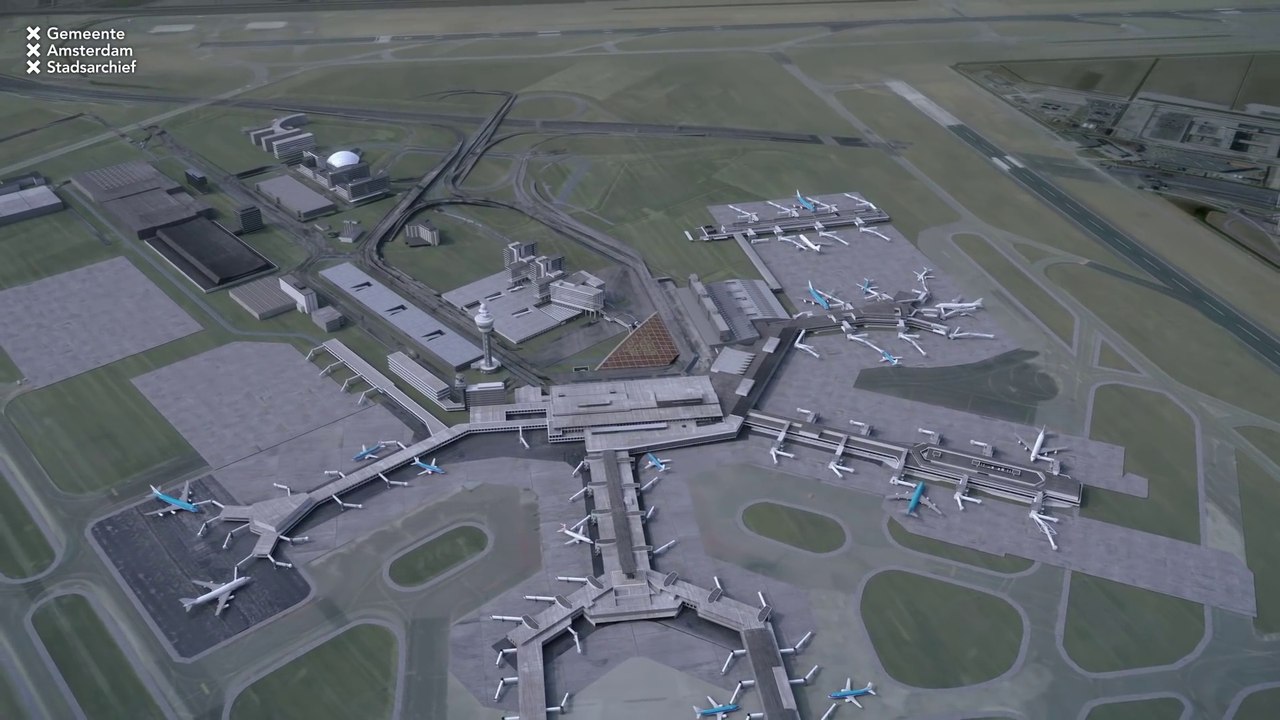 Evolutions de l'aéroport d'Amsterdam en 100 ans d'existence