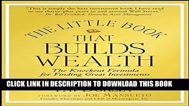 [PDF] The Little Book That Builds Wealth: The Knockout Formula for Finding Great Investments