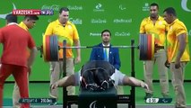 Siamand Rahman bat le record du monde du développé couché avec 310 kg aux Jeux Paralympiques