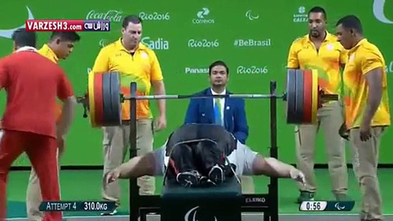Siamand Rahman bat le record du monde du développé couché avec 310 kg aux Jeux Paralympiques