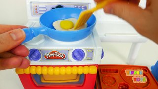 Bộ đồ chơi nấu ăn - Nấu ăn Bằng Đất Nặn Play-Doh với bộ dụng cụ nhà bếp Kids