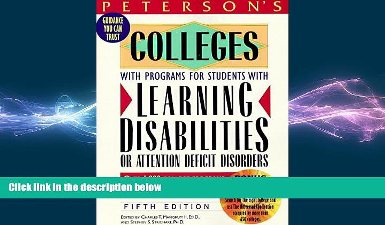 READ book  Peterson s Colleges With Programs for Students With Learning Disabilities or Attention