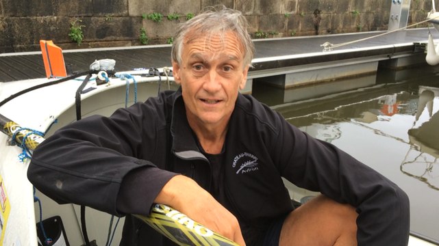 Tour de France à la rame : Charles Hedrich charmé par la Vilaine et le port de Redon