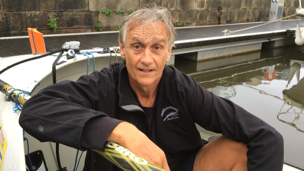 Tour de France à la rame : Charles Hedrich charmé par la Vilaine et le port de Redon