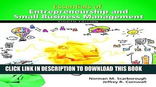 New Book Essentials of Entrepreneurship and Small Business Management (8th Edition)