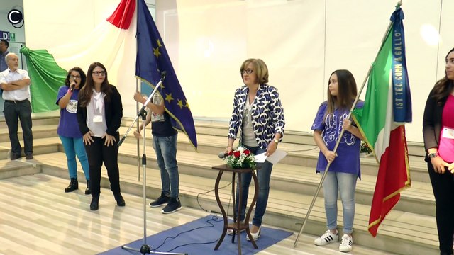 Aversa (CE) - ITE Alfonso Gallo, accoglienza dei nuovi alunni (14.09.16)