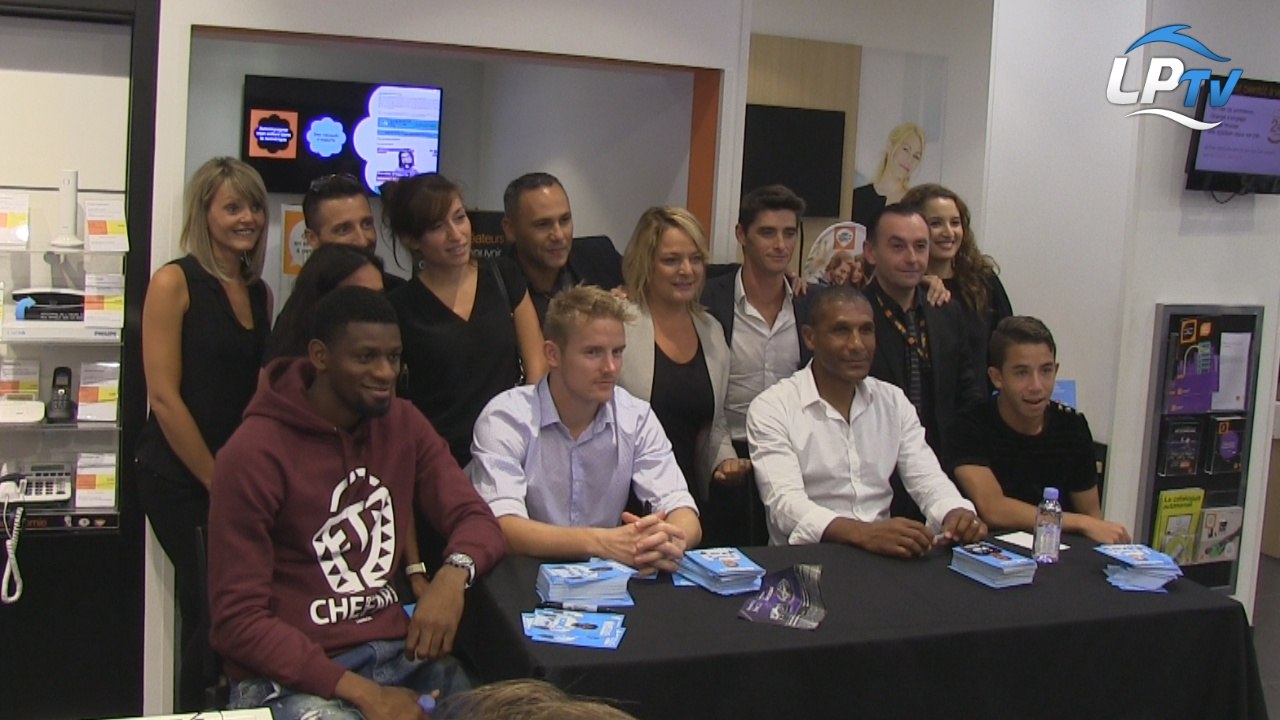 Séance de dédicaces pour les olympiens