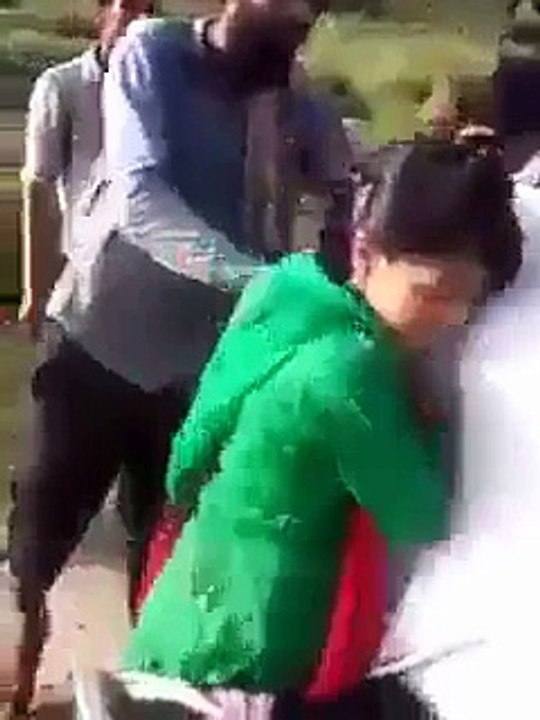 Hindu boys are harassing a Muslim girl in front of her father.