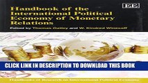 New Book Handbook of the International Political Economy of Monetary Relations (Handbooks of