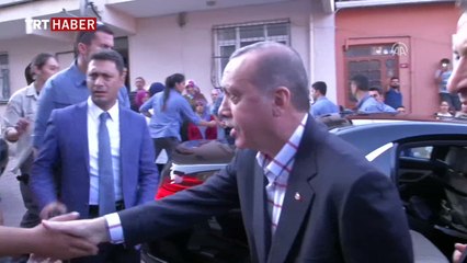 Cumhurbaşkanı Erdoğan'dan 15 Temmuz şehitlerinin ailelerine ziyaret