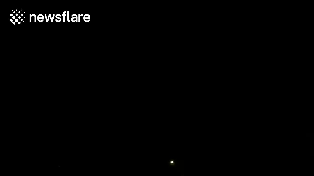 Dramatic lightning strikes over Gosforth, Newcastle-Upon-Tyne