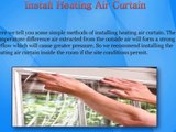Heating Air Curtain Installation Method