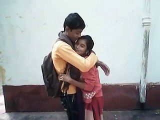 Romance of Indian Teen Couple