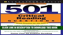 [PDF] 501 Critical Reading Questions (501 Series) Full Online