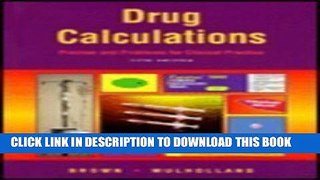 [PDF] Drug Calculations: Process and Problems for Clinical Practice Full Collection