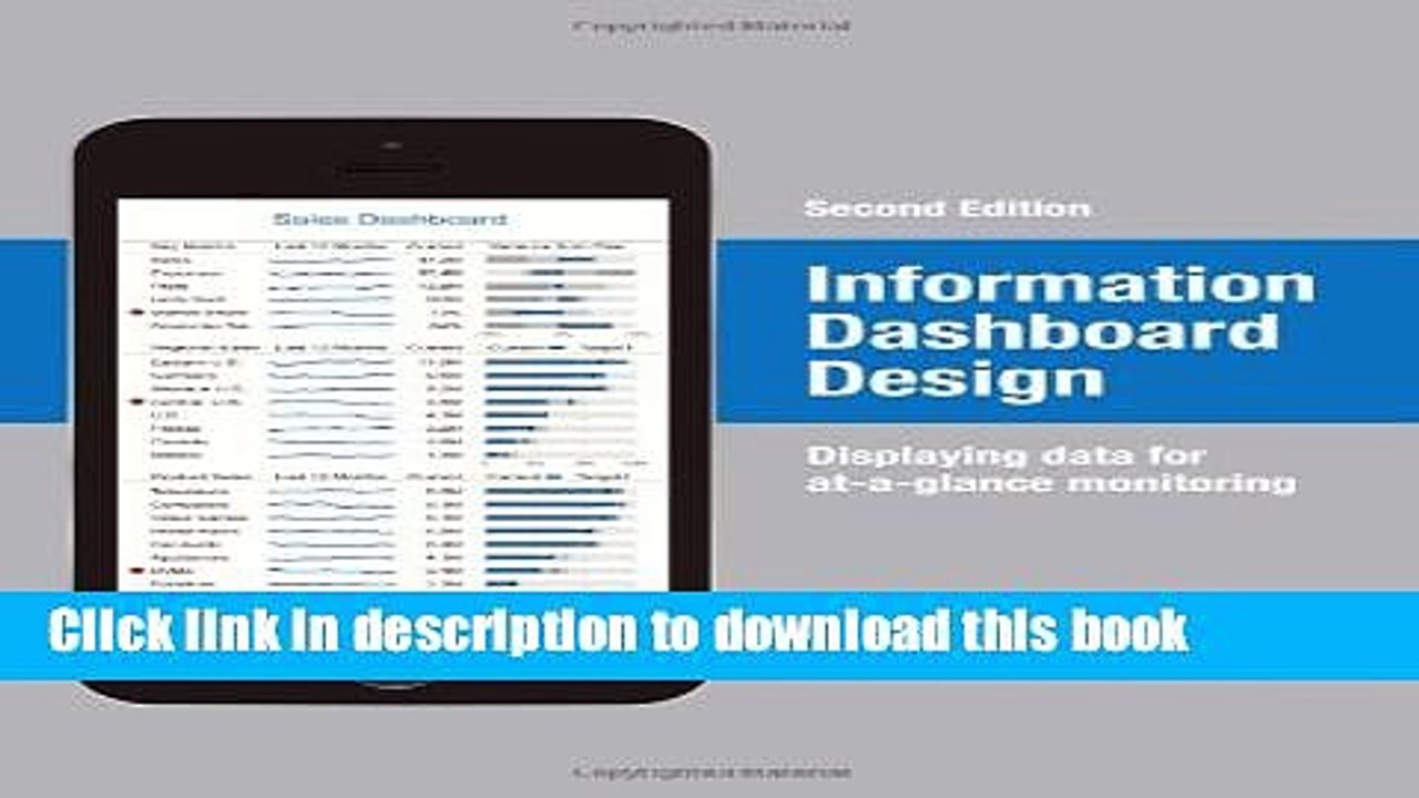 [PDF] Information Dashboard Design: Displaying Data for At-a-Glance Monitoring Full Online