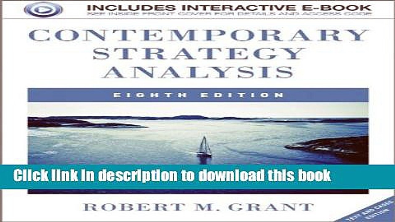 [PDF] Contemporary Strategy Analysis: Text and Cases Full Colection