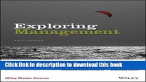 [PDF] Exploring Management 5e Binder Ready Version   WileyPLUS Learning Space Registration Card