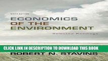 [PDF] Economics of the Environment: Selected Readings (Sixth Edition) Full Colection