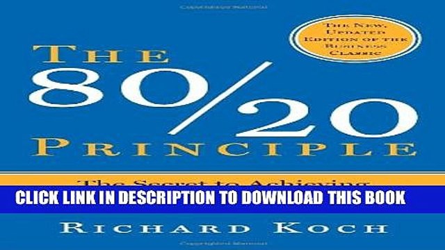 [PDF] The 80/20 Principle: The Secret to Achieving More with Less Popular Online