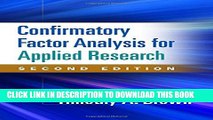 [PDF] Confirmatory Factor Analysis for Applied Research, Second Edition (Methodology in the Social