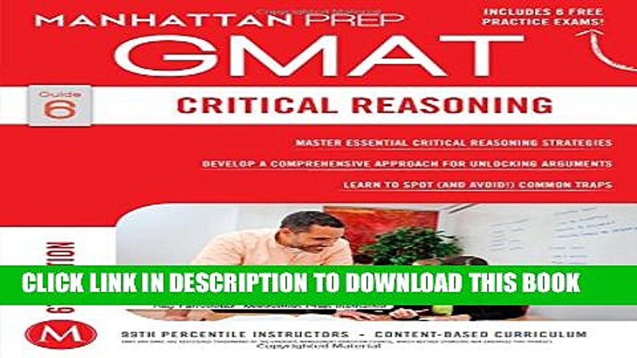 [PDF] GMAT Critical Reasoning (Manhattan Prep GMAT Strategy Guides) Popular Colection