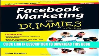 [New] Facebook Marketing For Dummies Exclusive Full Ebook