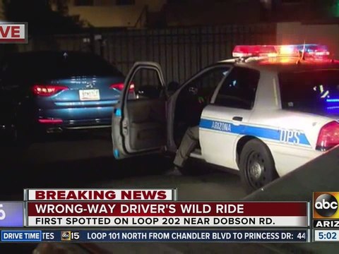 DPS: Wrong-way driver speeds down L-202; troopers make arrest for impairment