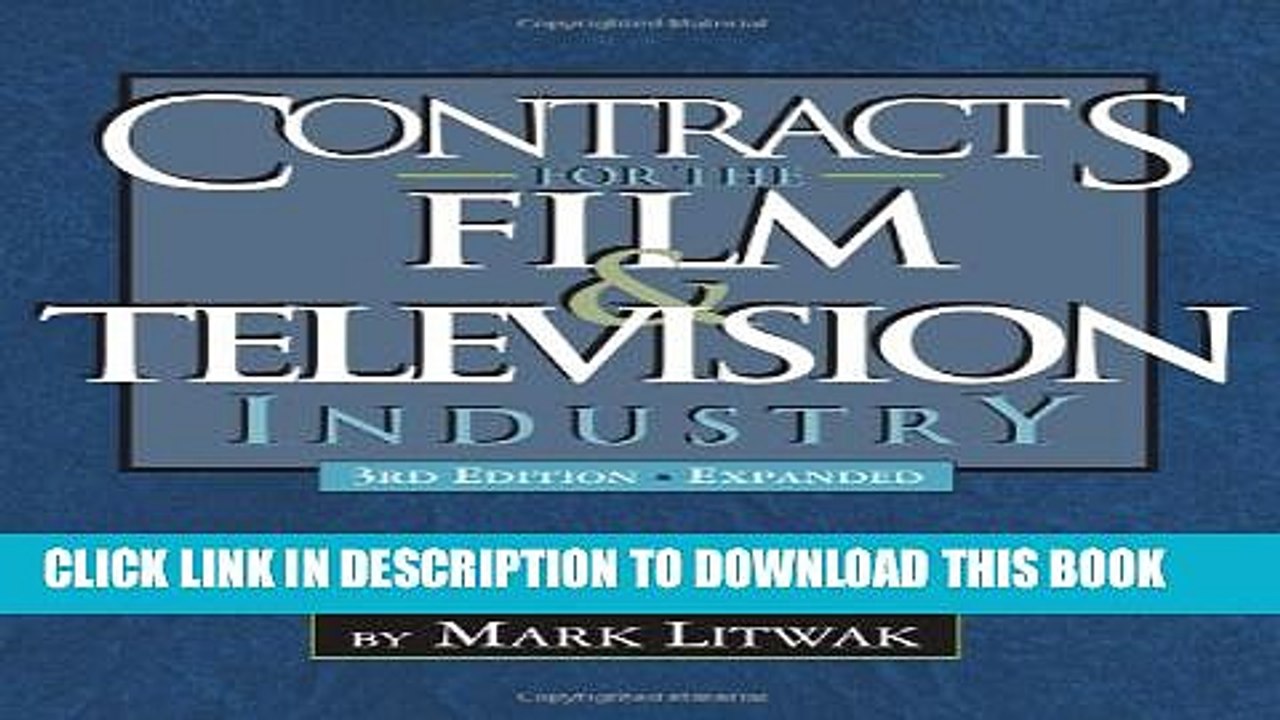 [PDF] Contracts for the Film   Television Industry, 3rd Edition Full Online