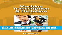 New Book Machine Transcription   Dictation (with CD-ROM)