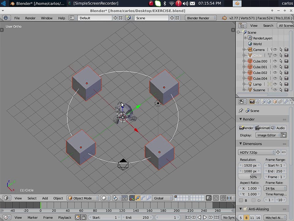 Animation Exercise For Beginners - Rotation Around An Object Part 2