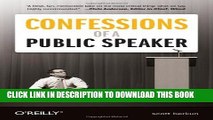 [New] Confessions of a Public Speaker [HC,2009] Exclusive Online